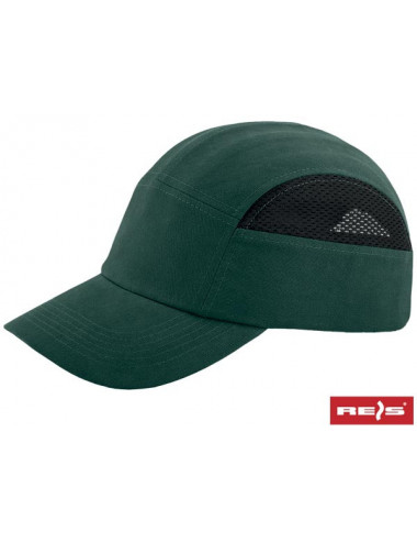 Industrial lightweight helmet bumpcapmesh zb green-black Reis