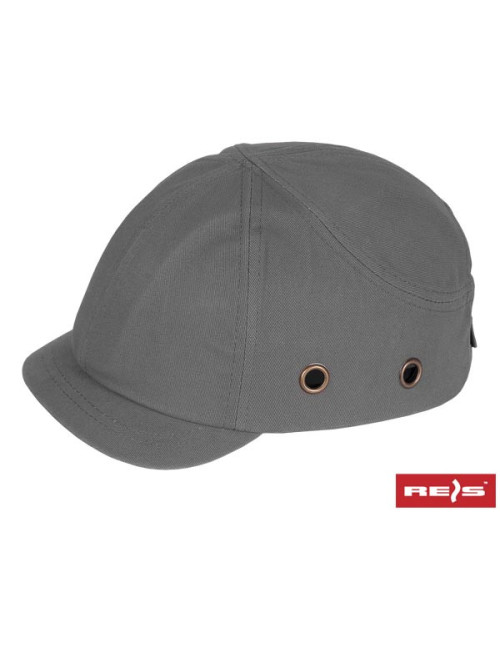 Industrieller leichter Bumpscap-Helm in Grau/Stahl von Reis