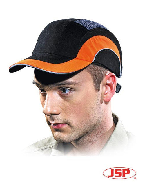 Industrieller leichter Helm Hardcapa1 BP schwarz und orange Jsp