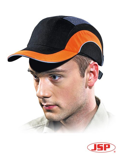Przemysłowy hełm lekki hardcapa1 bp czarno-pomarańczowy Jsp