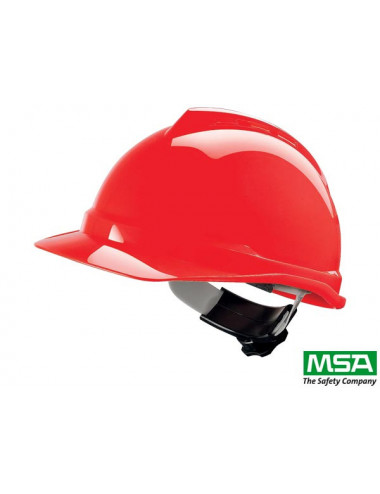 Hełm ochronny c czerwony Msa Msa-kas-vg500
