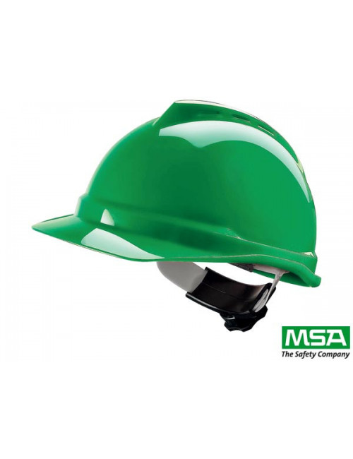 Hełm ochronny z zielony Msa Msa-kas-vg500