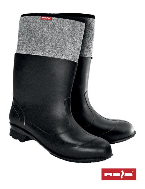 Buty zawodowe bf-pcv bs czarno-szary Reis