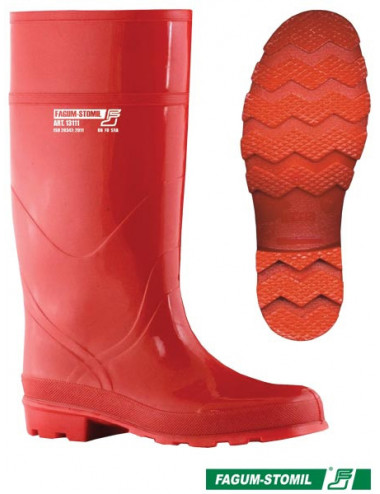 Occupational shoes bfkd13111 c red Fagum-stomil