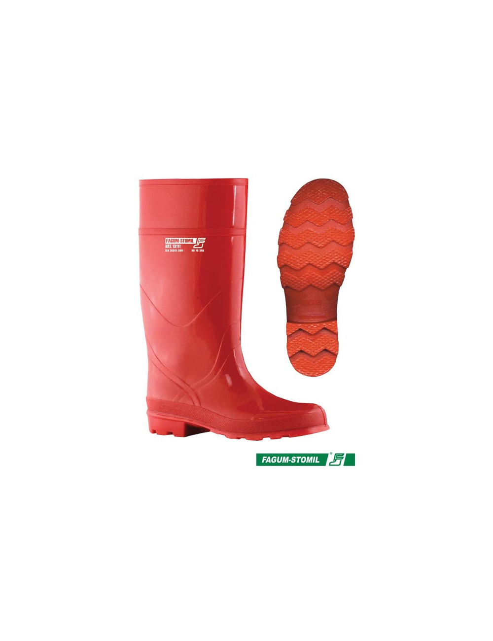 Occupational shoes bfkd13111 c red Fagum-stomil