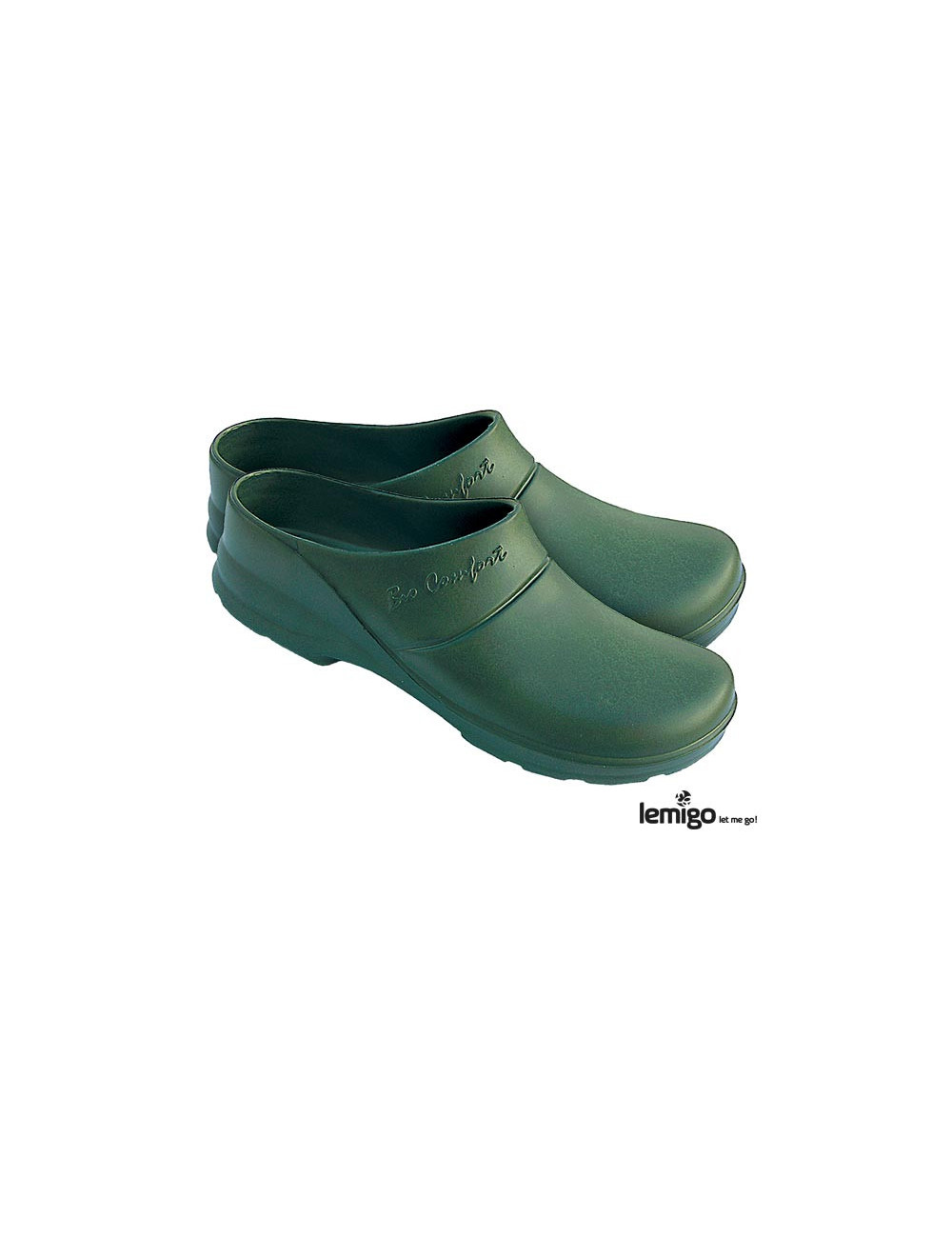 Blbiocomfort slippers with green Lemigo