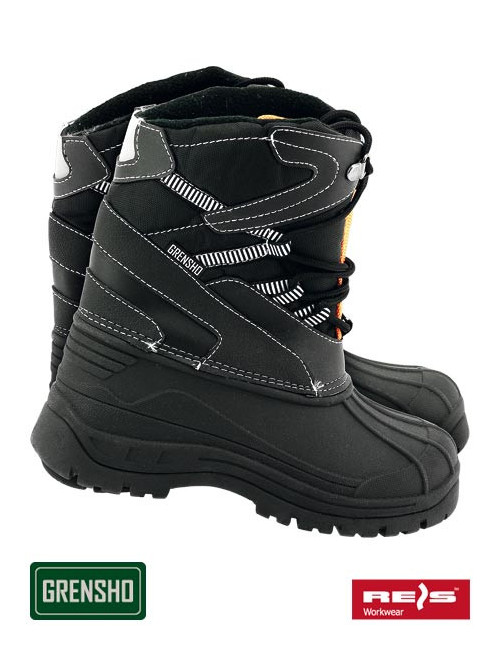 Bsnow-fmn bp Winterschuhe schwarz und orange Reis