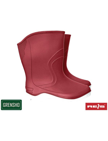 PVC-Schuhe btdkrainbow bur burgundy Reis