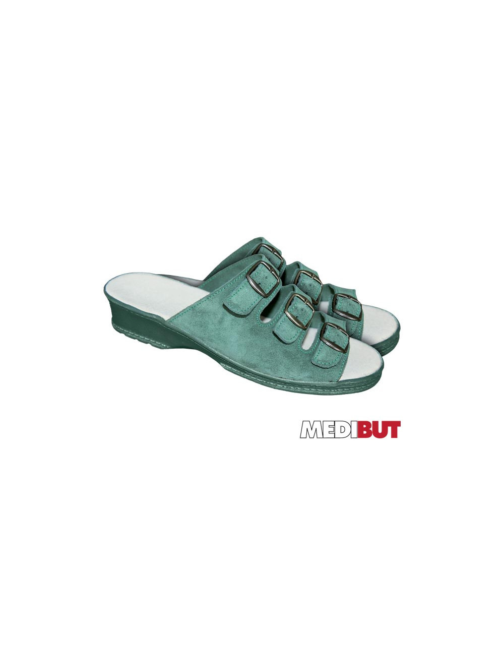 Occupational shoes bmbioform with green Medibut