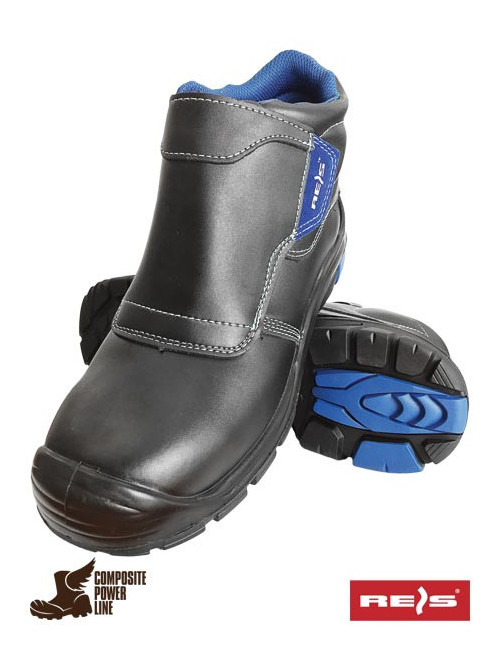 Buty bezpieczne dla spawaczy bch-drezno-s3 bn czarno-niebieski Reis