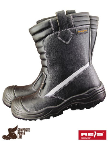 Buty bezpieczne bcu bs czarno-szary Reis