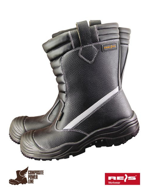 Buty bezpieczne bcu bs czarno-szary Reis