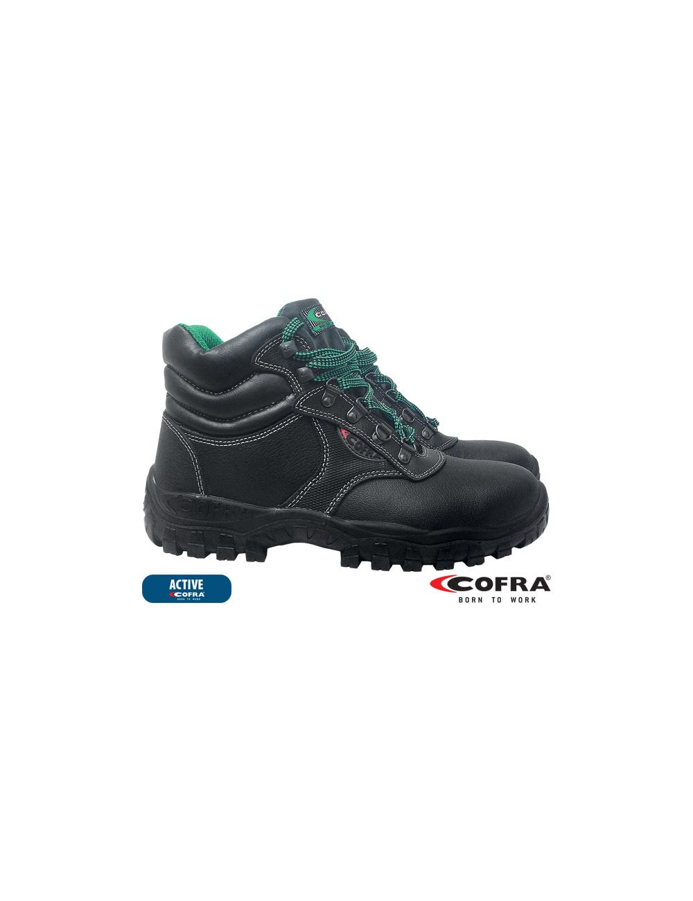 Buty bezpieczne brc-mercurio bz czarno-zielony Cofra