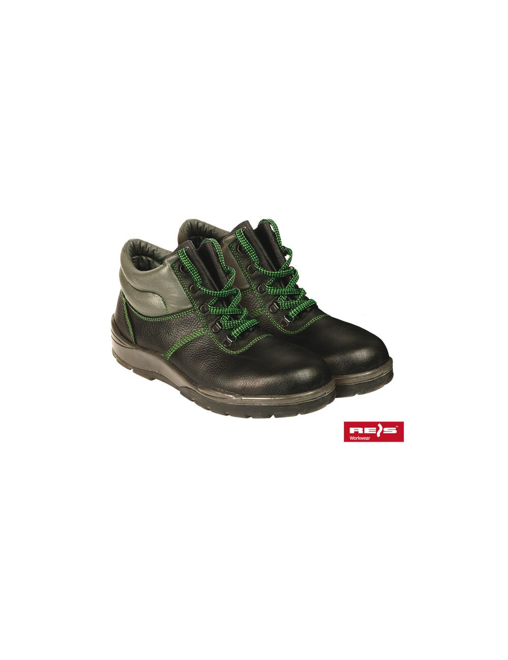 Safety shoes bsz black-grey-green Reis Brtopreis
