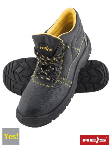 Safety shoes bryes-t-sb by black-yellow Reis