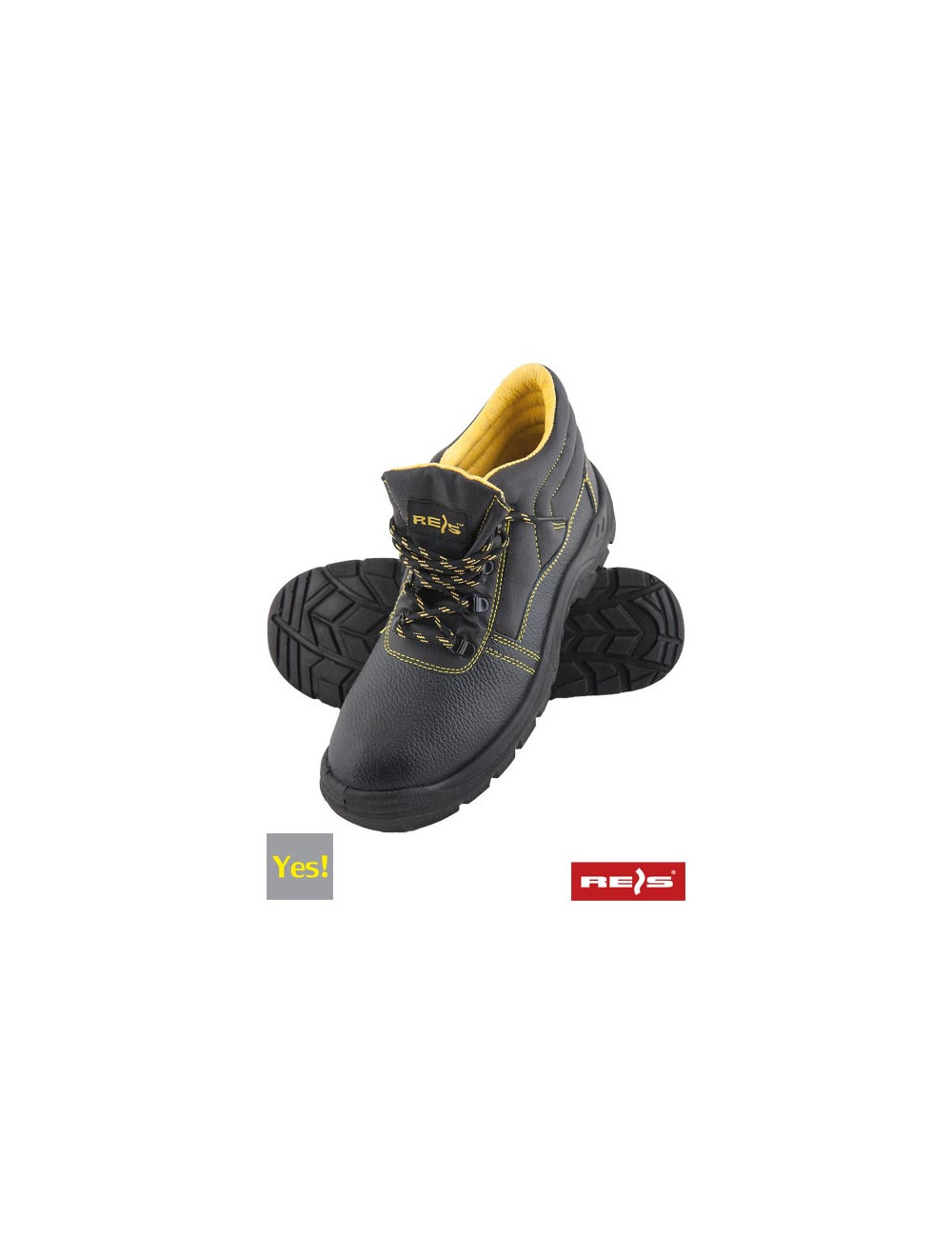 Safety shoes bryes-t-sb by black-yellow Reis