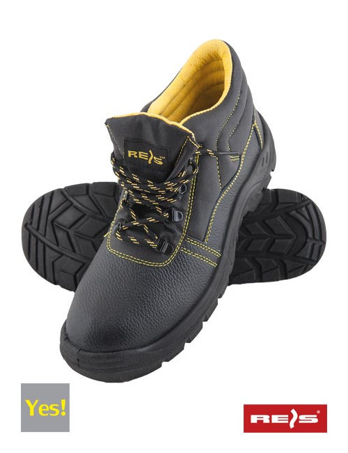 Safety shoes bryes-t-sb by black-yellow Reis