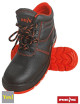Buty bezpieczne bryesk-t-sb bc czarno-czerwony Reis
