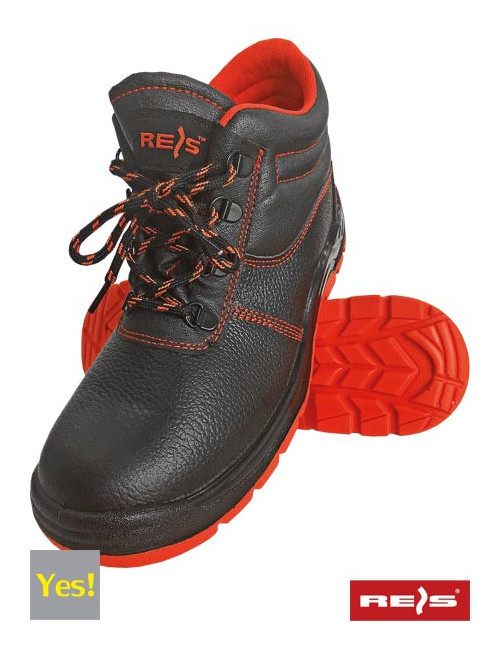 Bryesk-t-sb bc Sicherheitsschuhe schwarz und rot Reis