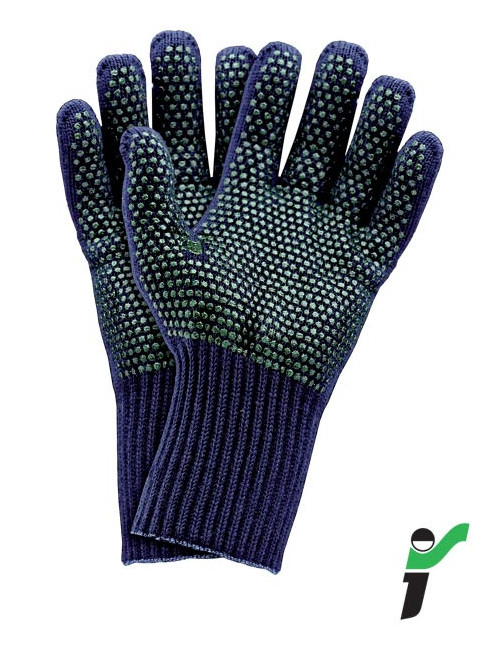 Gloves rj-akwev gz navy-green JS