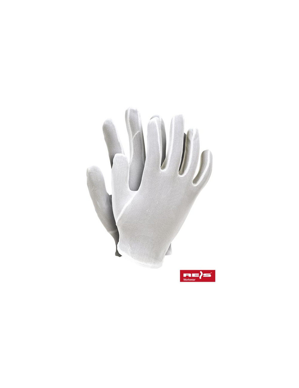 Rnylon protective gloves in white Reis
