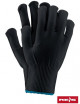 Protective gloves rpoly b black Reis