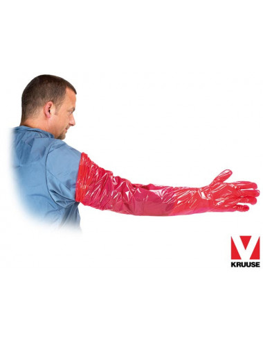 Veterinary gloves kru-rvet c red Kruuse