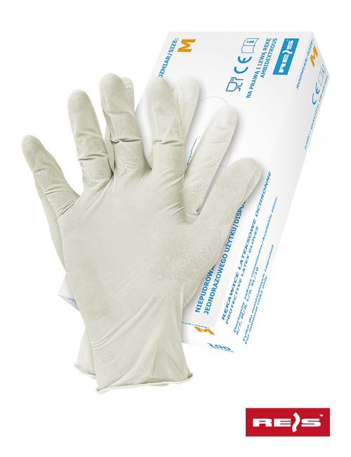 Ralatex(22) Latexhandschuhe in weißem Reis