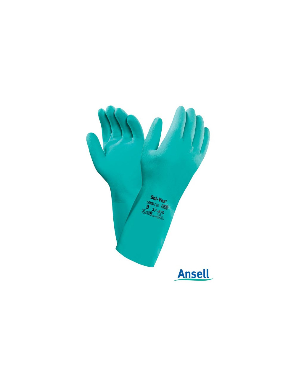Rękawice ochronne rasolvex37-675 z zielony Ansell