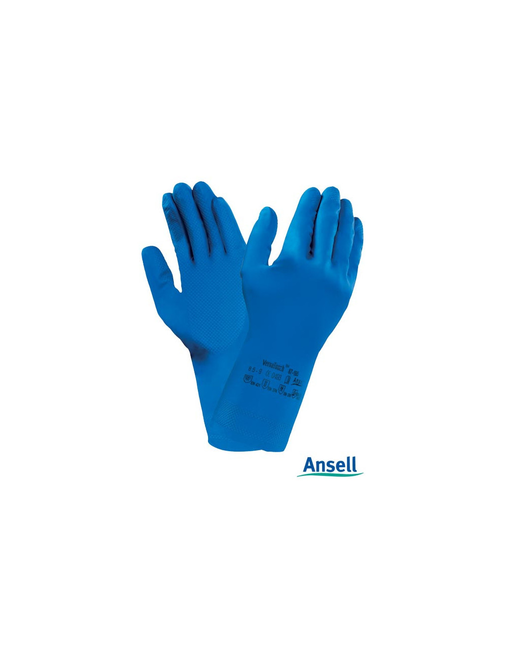Raversat87-195 n blaue Schutzhandschuhe Ansell