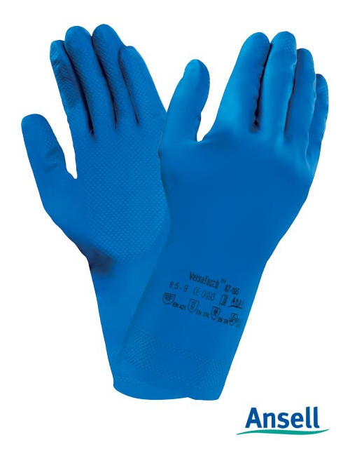 Raversat87-195 n blaue Schutzhandschuhe Ansell