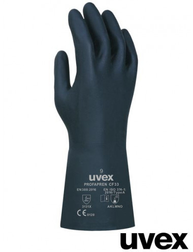 Schutzhandschuhe b schwarz Uvex Ruvex-fapren