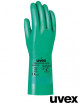 2Schutzhandschuhe mit grünem Uvex Ruvex-strong