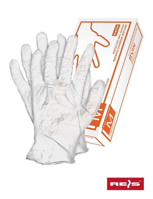 Rvin vinyl gloves in white Reis