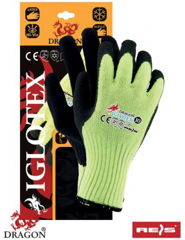 Protective gloves iglotex yb yellow-black Reis