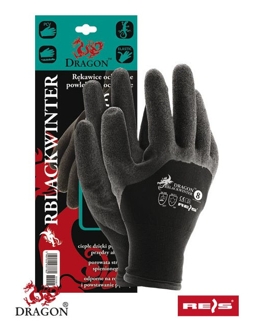 Protective gloves rblackwinter bb black/black Reis