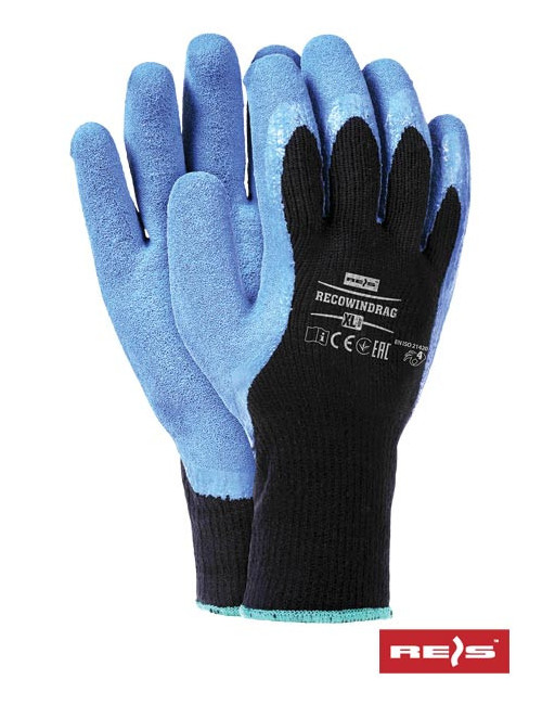 Protective gloves recowindrag bn black-blue Reis
