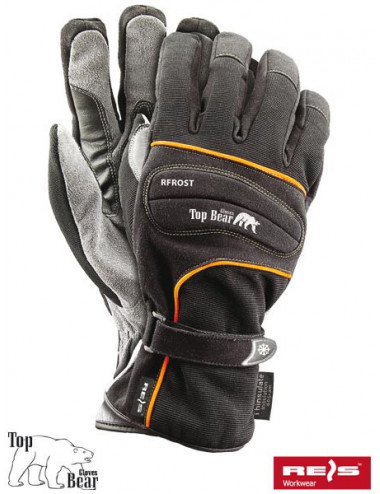 Protective gloves rfrost bs black-gray Reis