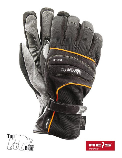 Protective gloves rfrost bs black-gray Reis