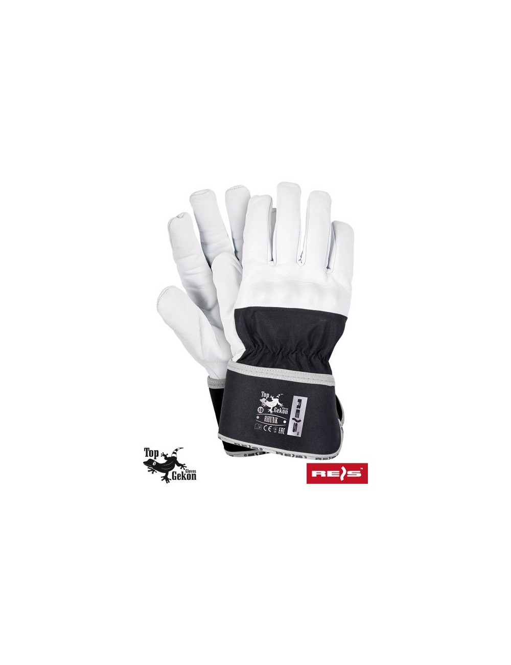 Protective gloves rhunk wb white-black Reis