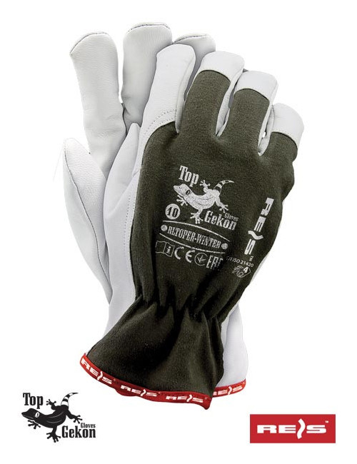 Protective gloves rltoper-winter ow olive-white Reis