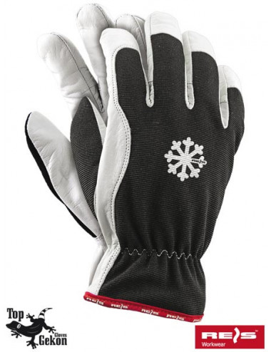Protective gloves rlwarmer bw black/white Reis