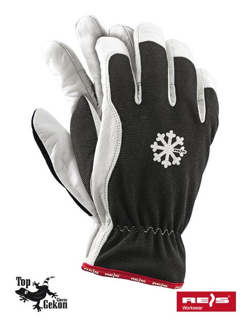 Protective gloves rlwarmer bw black/white Reis