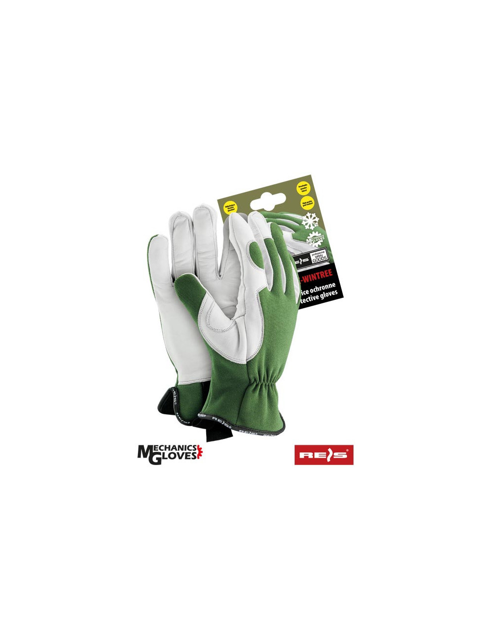 Protective gloves rmc-wintree zw green-white Reis