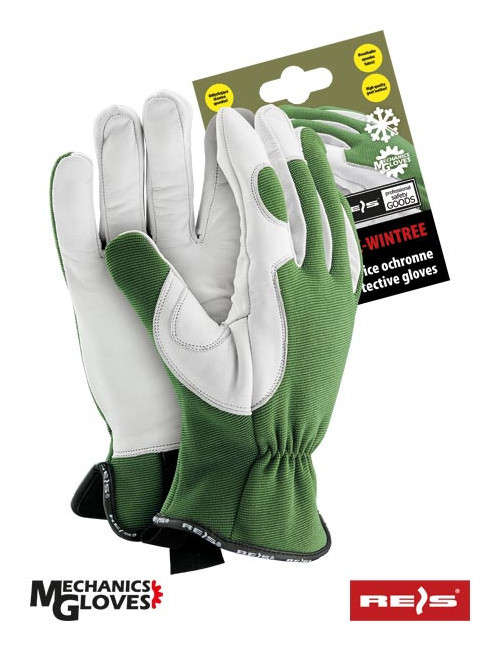 Protective gloves rmc-wintree zw green-white Reis