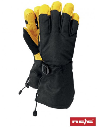 Protective gloves rnorwing by black-yellow Reis