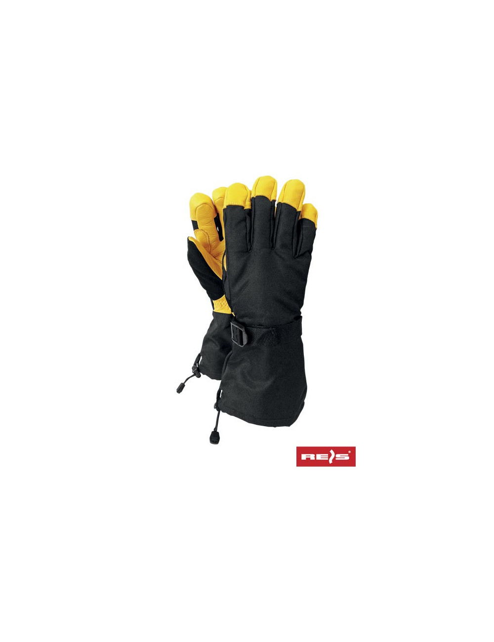 Protective gloves rnorwing by black-yellow Reis