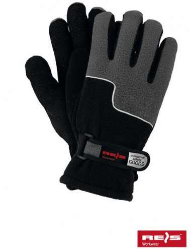 Protective gloves rpoltrip bs black-grey Reis