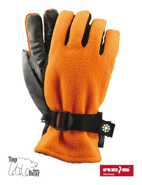Gloves rsnowing pb orange-black Reis