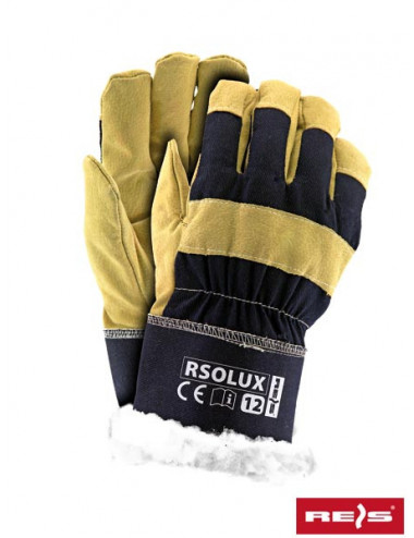 Protective gloves rsolux gy navy-yellow Reis